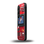 sneaxels red back phone cover | glass case for samsung galaxy s24 fe