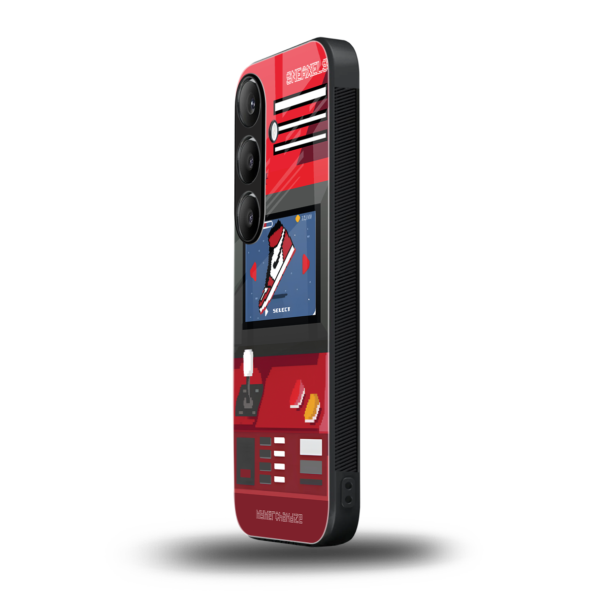 sneaxels red back phone cover | glass case for samsung galaxy s23 plus