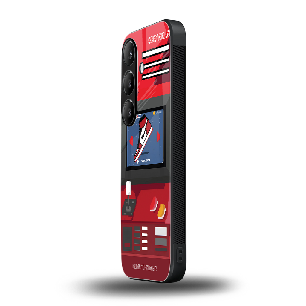 sneaxels red back phone cover | glass case for samsung galaxy s25 plus