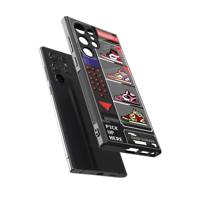 sneaxels back phone cover | glass case for samsung galaxy s24 ultra
