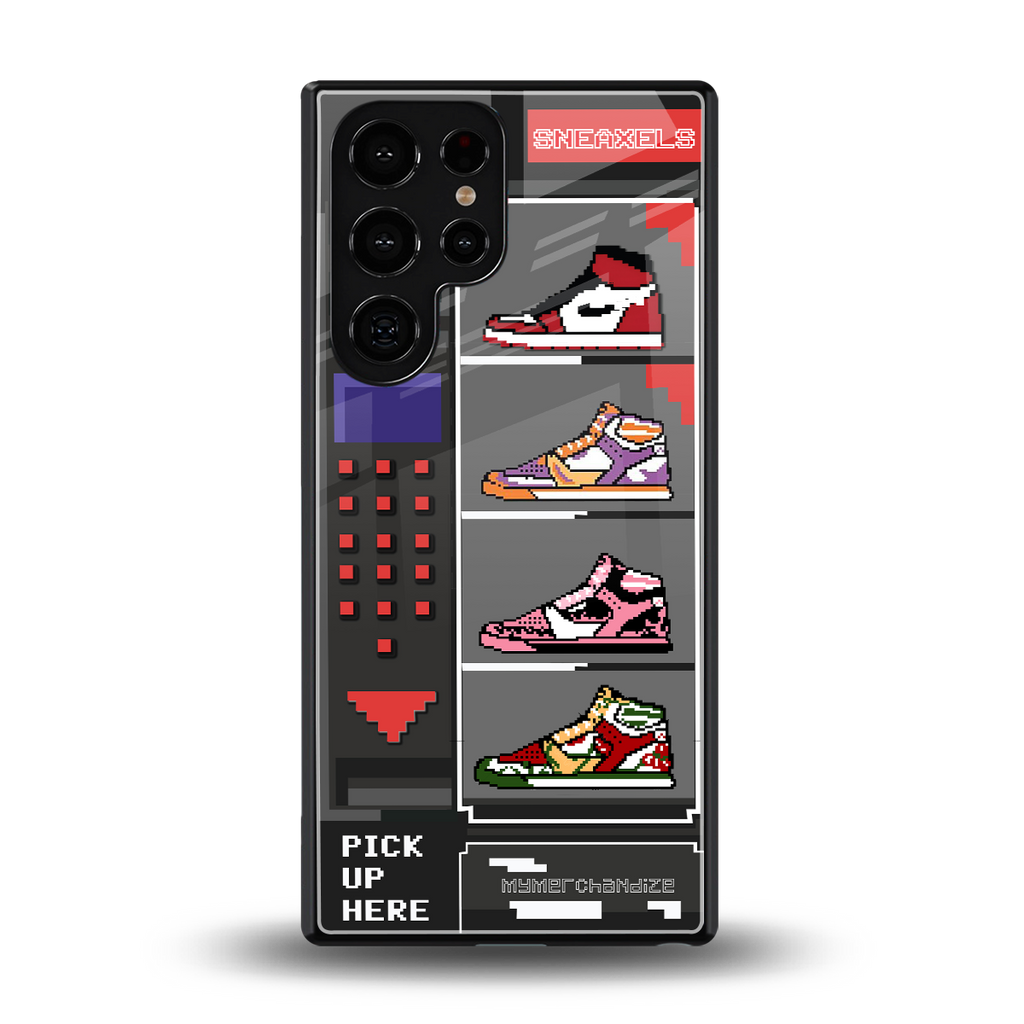 sneaxels back phone cover | glass case for samsung galaxy s25 ultra