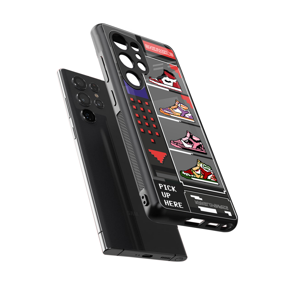 sneaxels back phone cover | glass case for samsung galaxy s25 ultra