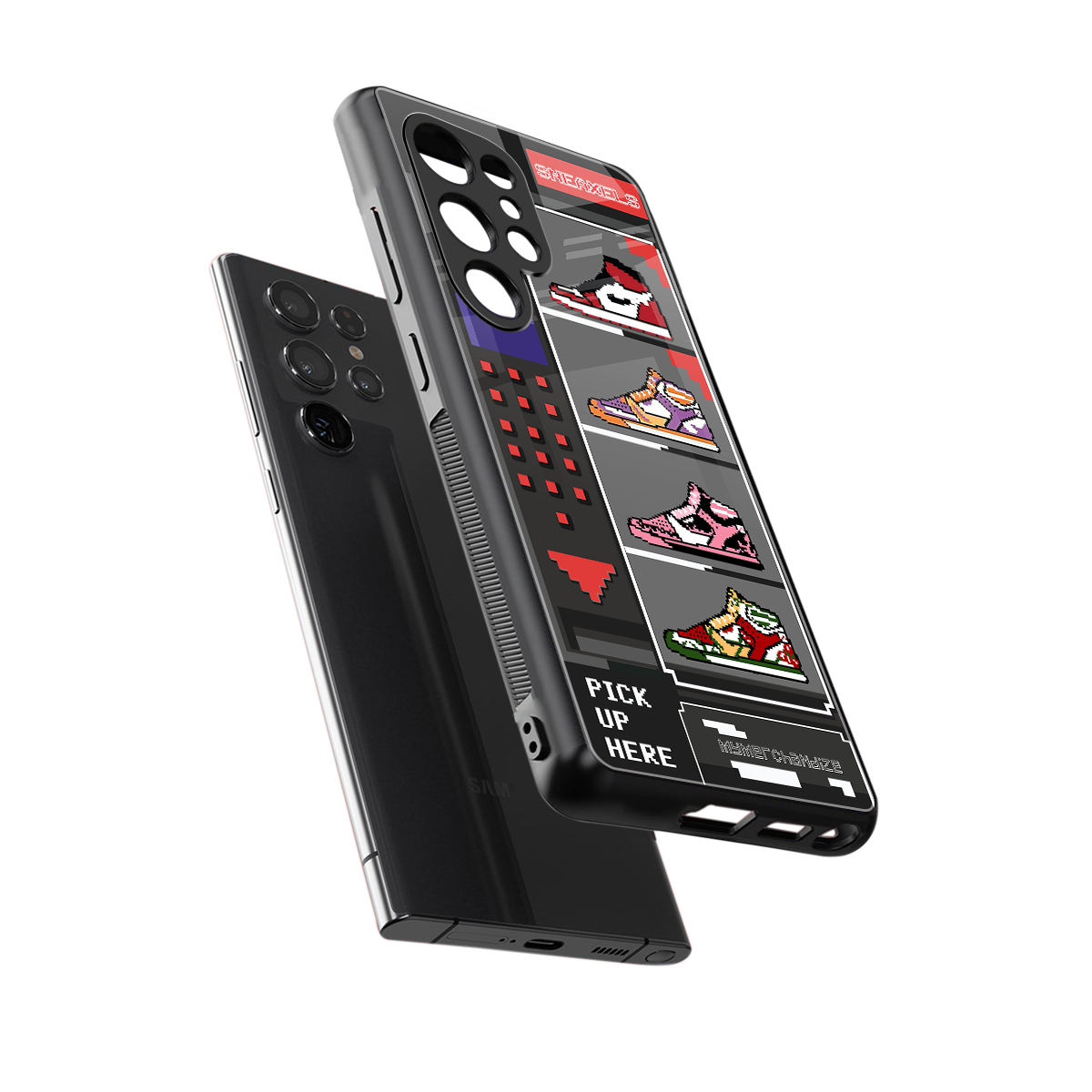 sneaxels back phone cover | glass case for samsung galaxy s25 ultra