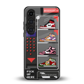 sneaxels back phone cover | glass case for samsung galaxy s23 fe