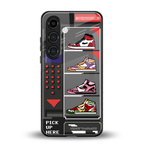 sneaxels back phone cover | glass case for samsung galaxy s23 fe