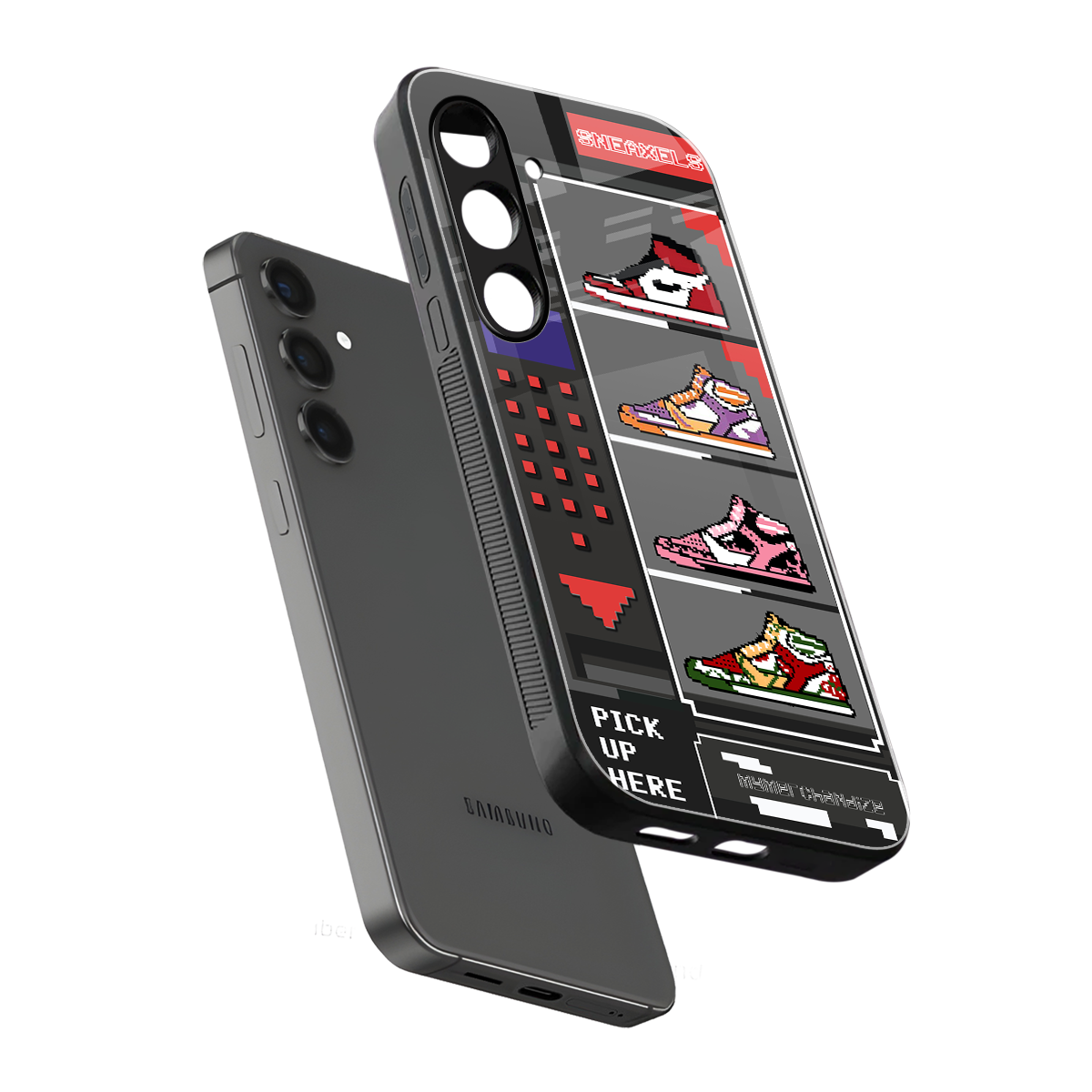 sneaxels back phone cover | glass case for samsung galaxy s23