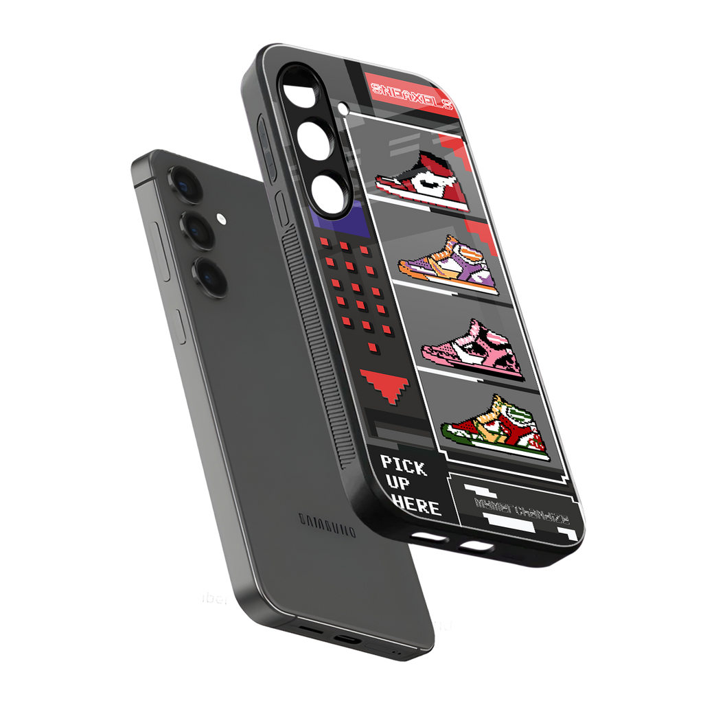 sneaxels back phone cover | glass case for samsung galaxy s25