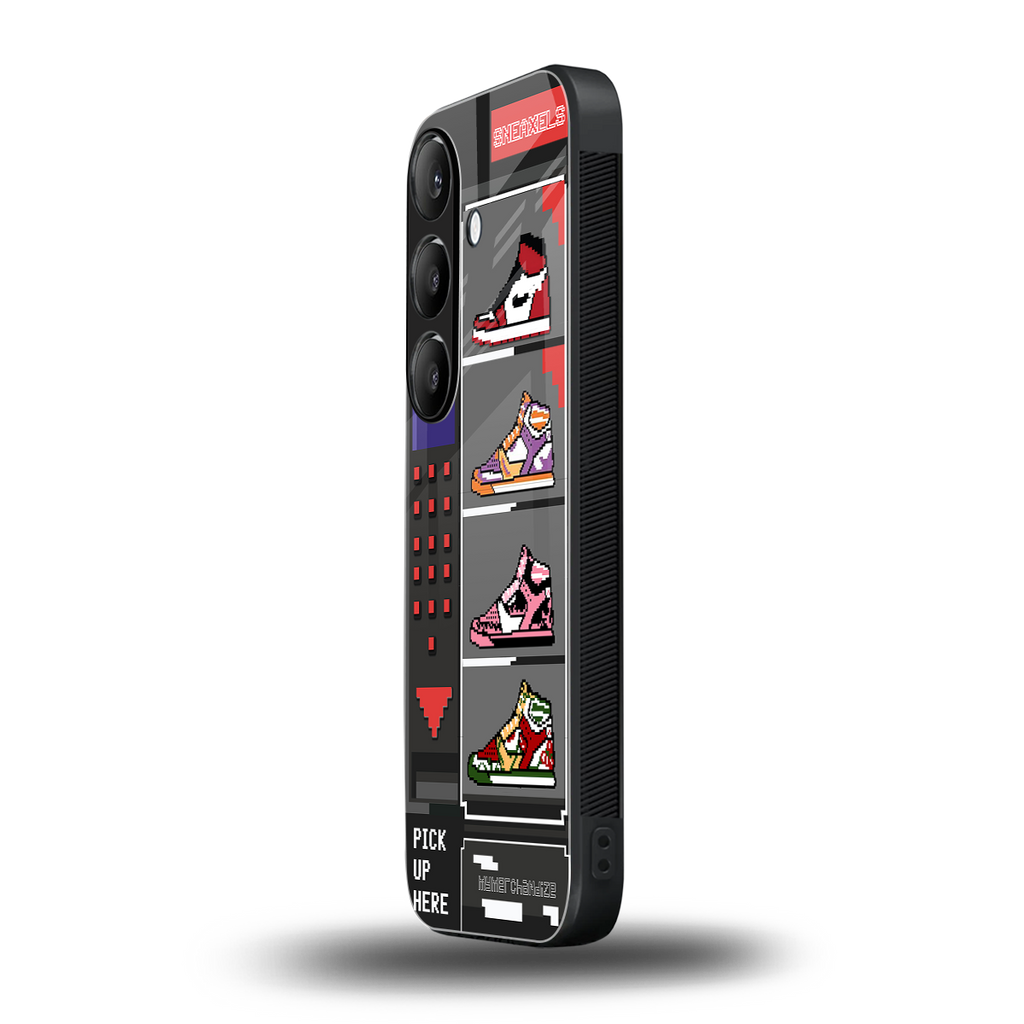 sneaxels back phone cover | glass case for samsung galaxy s23 fe