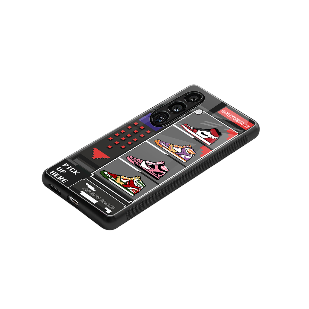 sneaxels back phone cover | glass case for samsung galaxy s24 plus