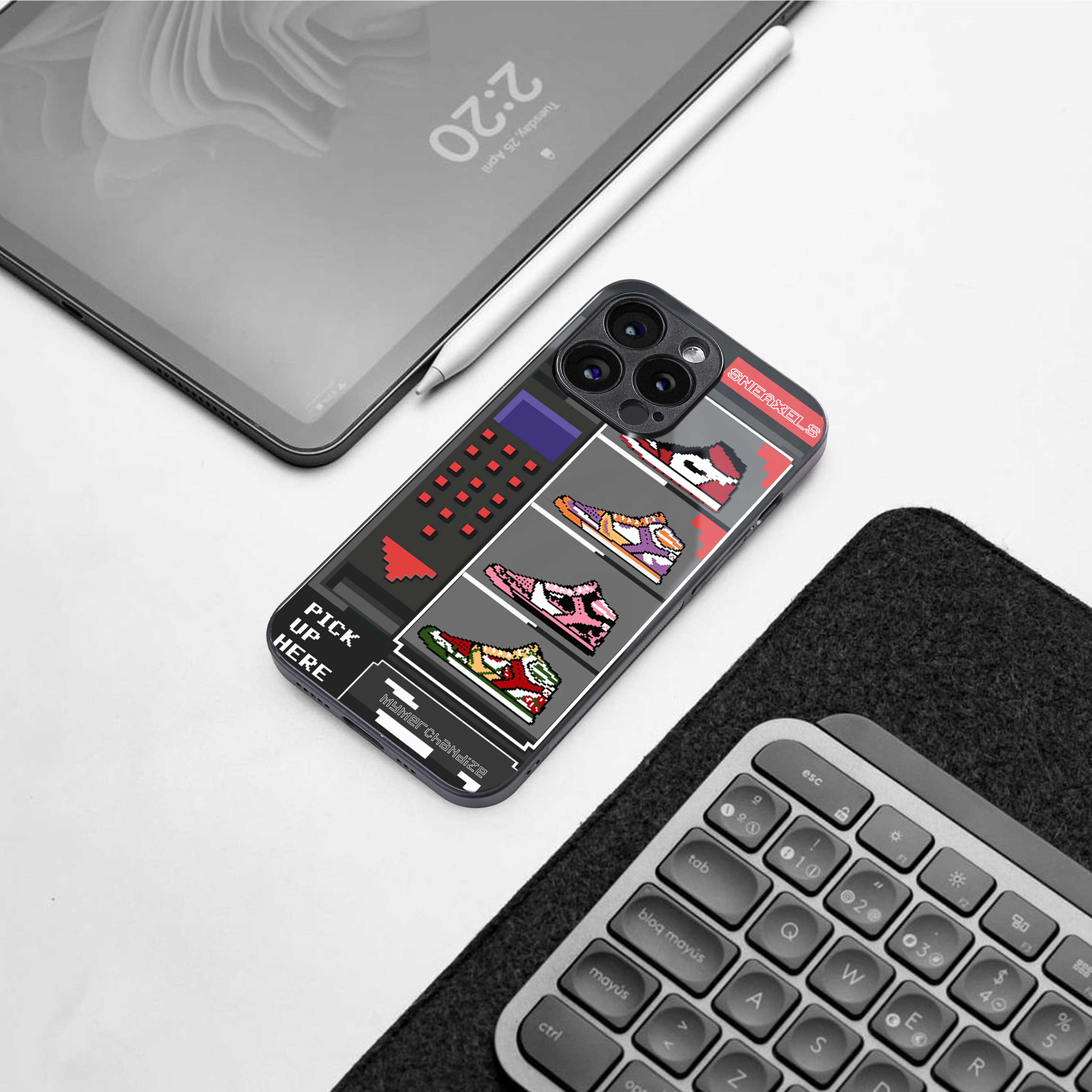 Sneaxels Phone Cover | Glass Case