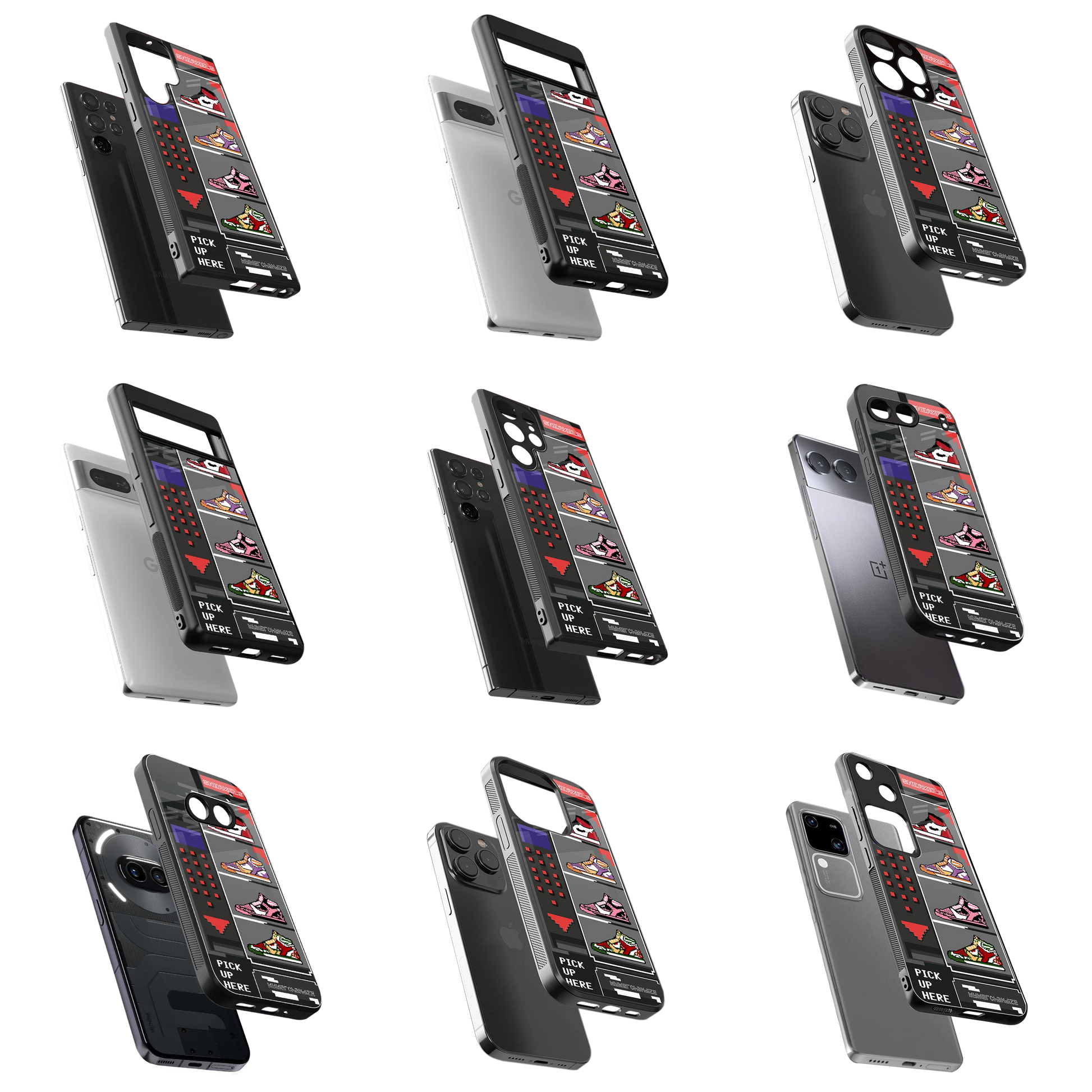 Durable Glass Back Mobile Case for iPhone, Samsung, OnePlus, Google Pixel, Redmi, Vivo, Oppo