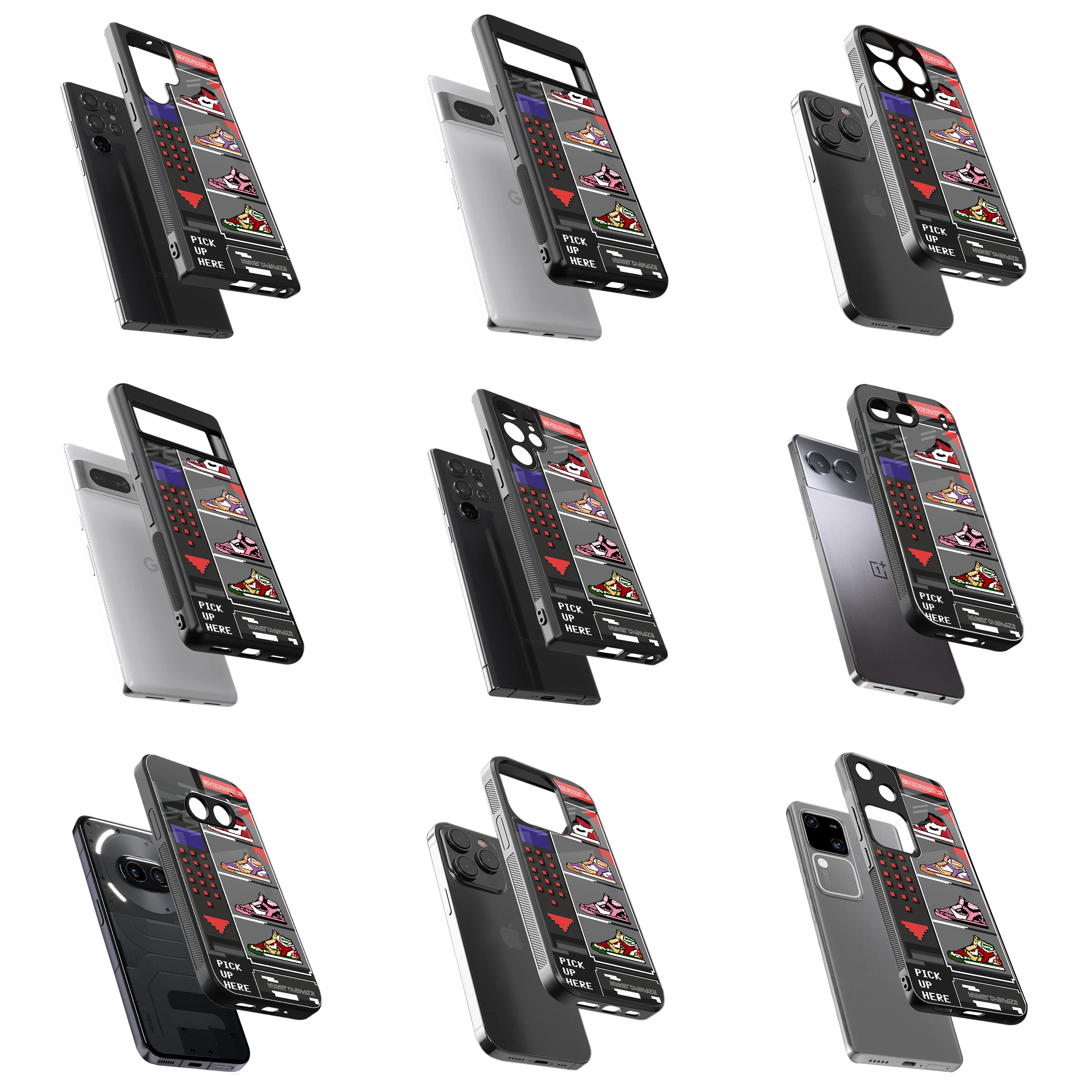 Durable Glass Back Mobile Case for iPhone, Samsung, OnePlus, Google Pixel, Redmi, Vivo, Oppo