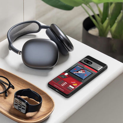 sneaxels red back phone cover | glass case for Google Pixel 8