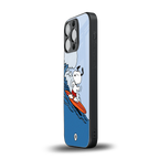 snoopy surfing back phone cover | glass case for iphone 13 pro