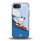 snoopy surfing back phone cover | glass case for iphone 16e
