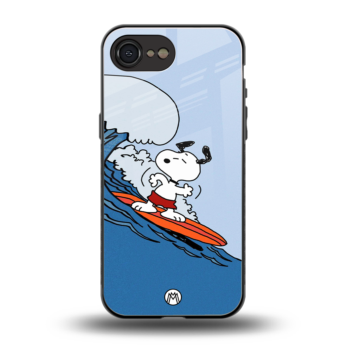 snoopy surfing back phone cover | glass case for iphone 16e