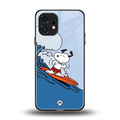 snoopy surfing back phone cover | glass case for nothing phone 1