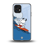 snoopy surfing back phone cover | glass case for nothing phone 1
