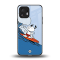 snoopy surfing back phone cover | glass case for nothing phone 2