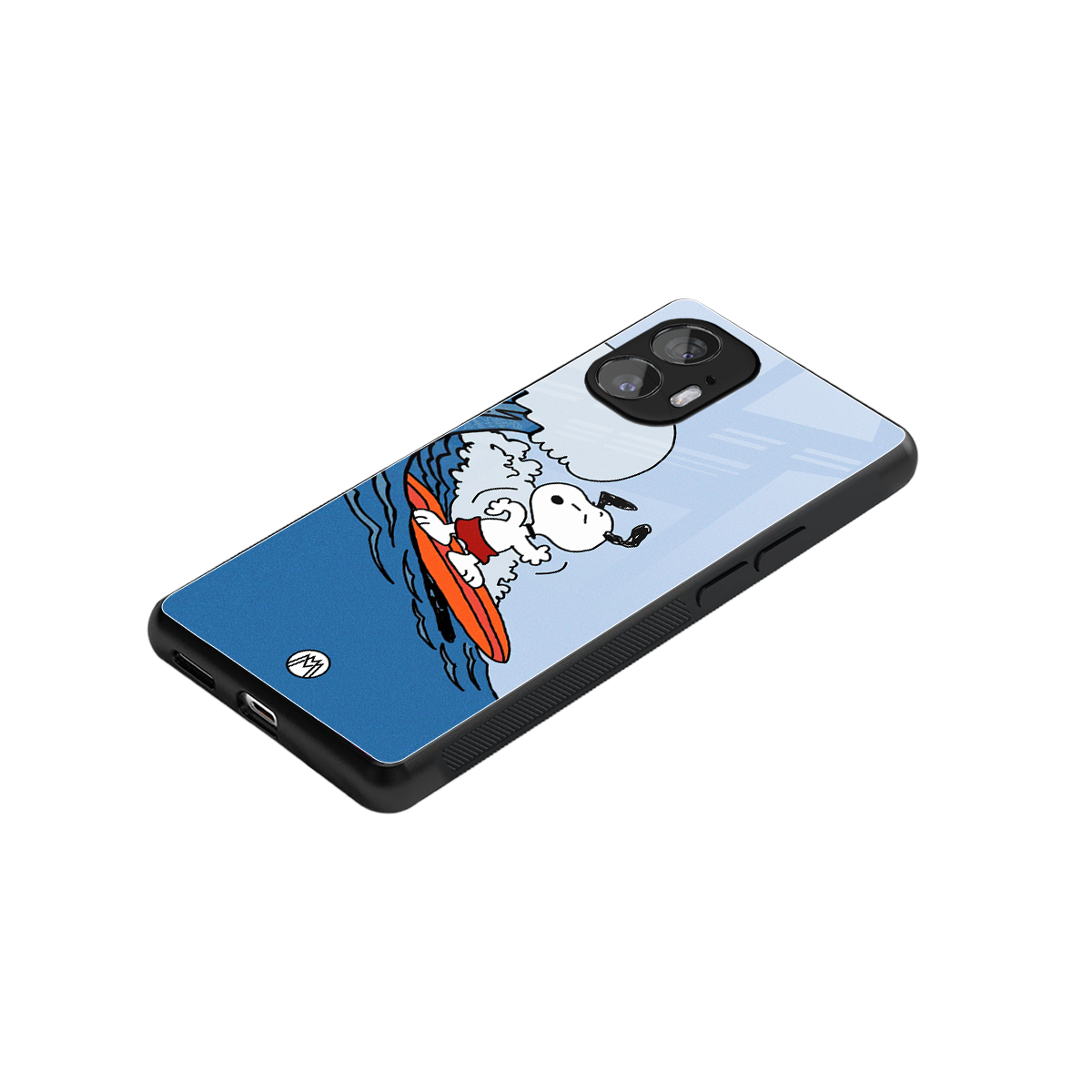 snoopy surfing back phone cover | glass case for nothing phone 2