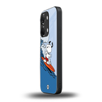 snoopy surfing back phone cover | glass case for oneplus nord 3