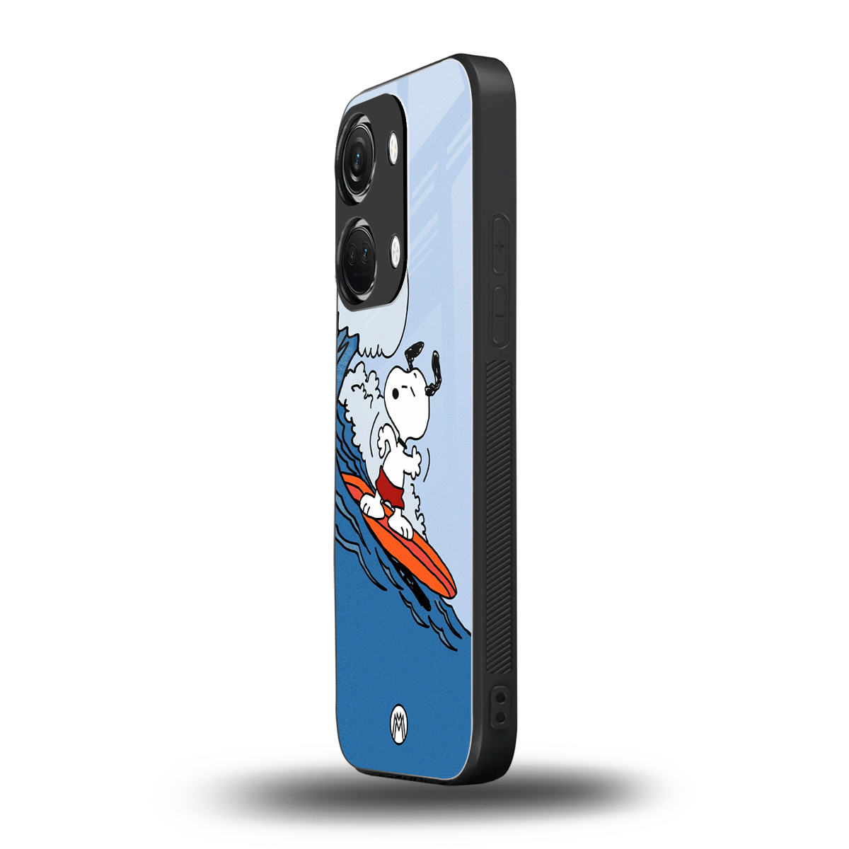 snoopy surfing back phone cover | glass case for oneplus nord 3