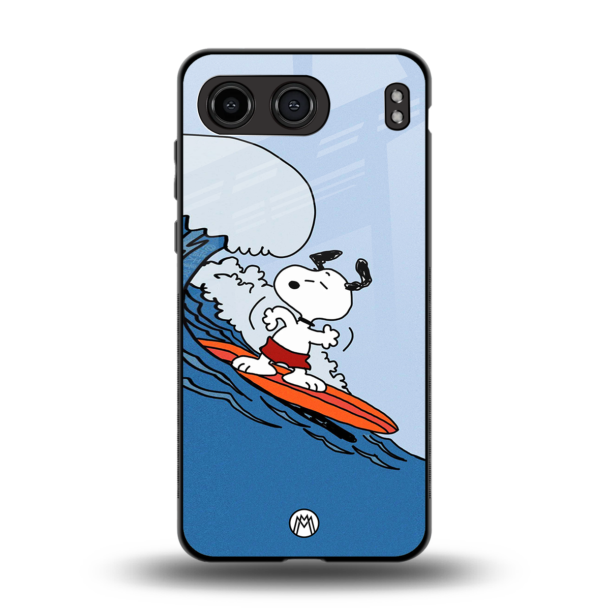 snoopy surfing back phone cover | glass case for oneplus nord 4