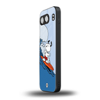 snoopy surfing back phone cover | glass case for oneplus nord 4