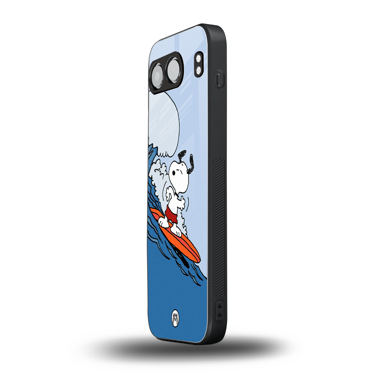 snoopy surfing back phone cover | glass case for oneplus nord 4