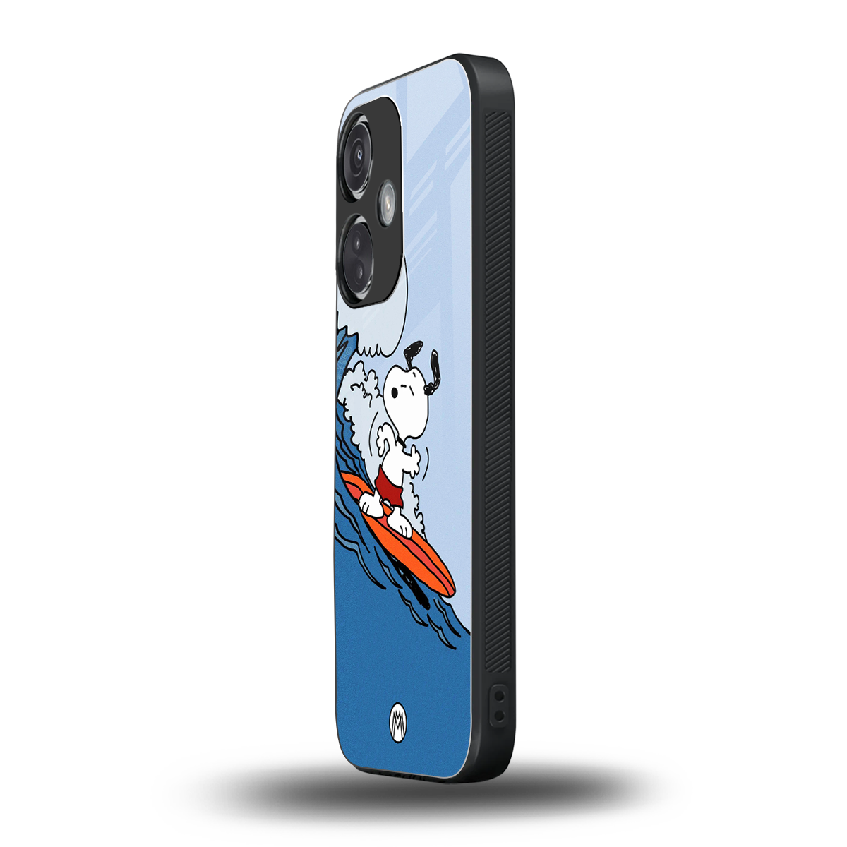 snoopy surfing back phone cover | glass case for oneplus nord ce 3