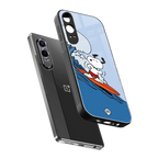 snoopy surfing back phone cover | glass case for oneplus nord ce 4 lite
