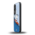 snoopy surfing back phone cover | glass case for oneplus nord ce 4