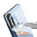 snoopy surfing back phone cover | glass case for oneplus nord ce 4