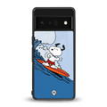 snoopy surfing back phone cover | glass case for google pixel 6 pro