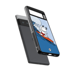 snoopy surfing back phone cover | glass case for google pixel 6 pro