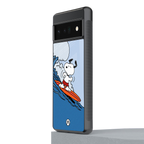 snoopy surfing back phone cover | glass case for google pixel 6 pro