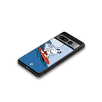 snoopy surfing back phone cover | glass case for google pixel 7 pro