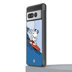 snoopy surfing back phone cover | glass case for google pixel 7 pro