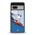 snoopy surfing back phone cover | glass case for Google Pixel 7