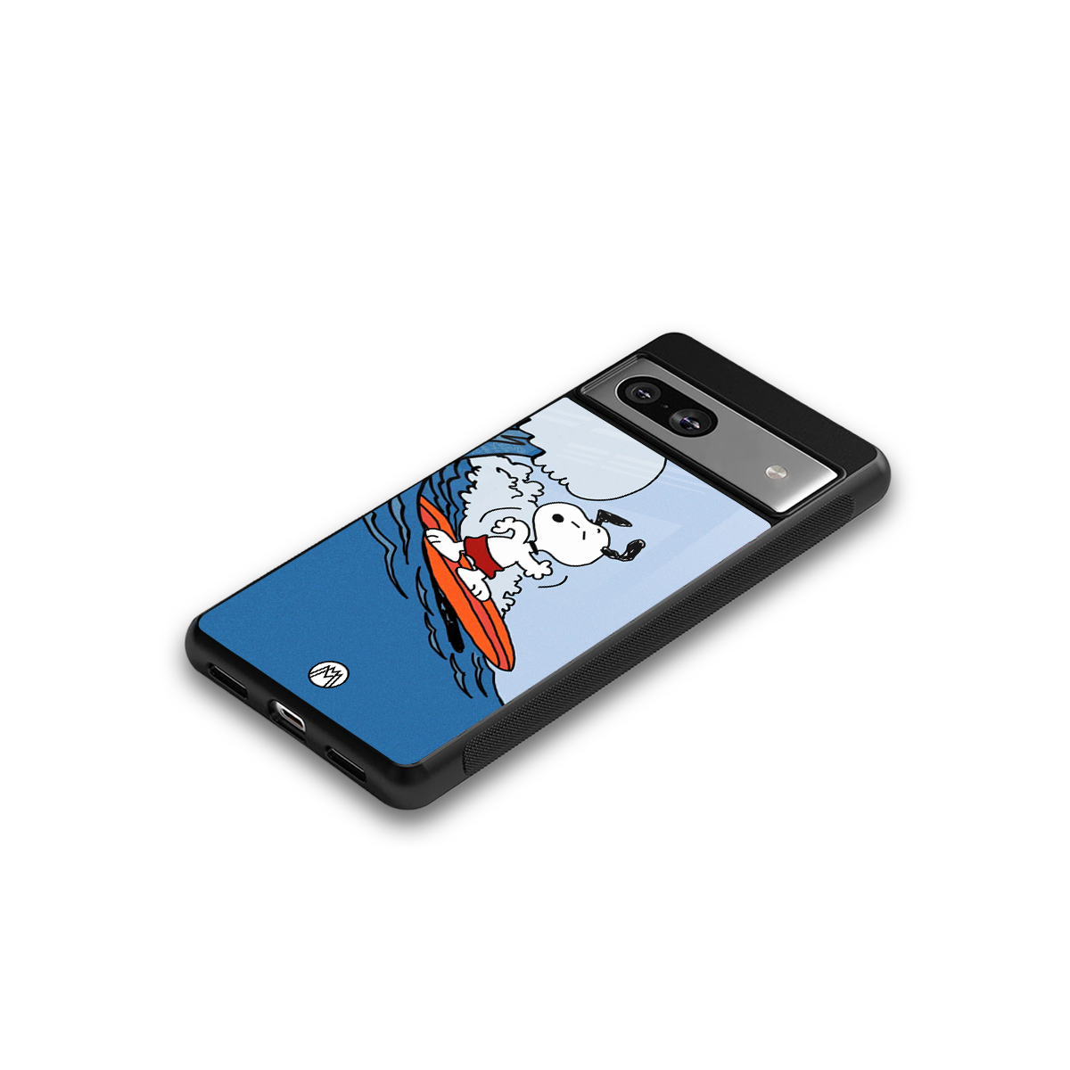 snoopy surfing back phone cover | glass case for Google Pixel 7