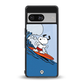 snoopy surfing back phone cover | glass case for Google Pixel 8