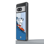 snoopy surfing back phone cover | glass case for Google Pixel 8