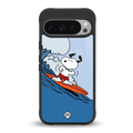 snoopy surfing back phone cover | glass case for google pixel 9 pro