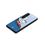 snoopy surfing back phone cover | glass case for samsung galaxy s25 plus