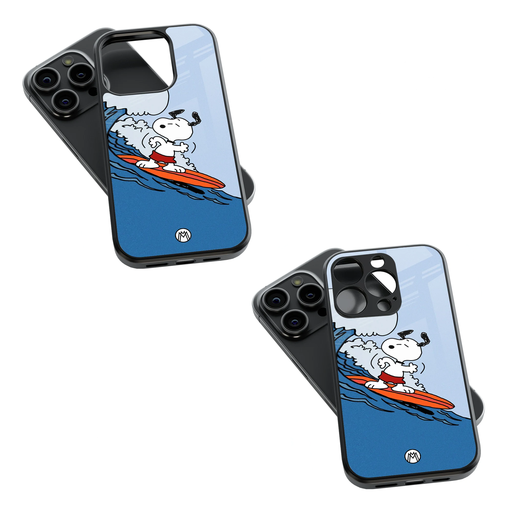 Trendy Glass Back Mobile Case for iPhone, Samsung, Redmi, OnePlus, Google Pixel, Motorola