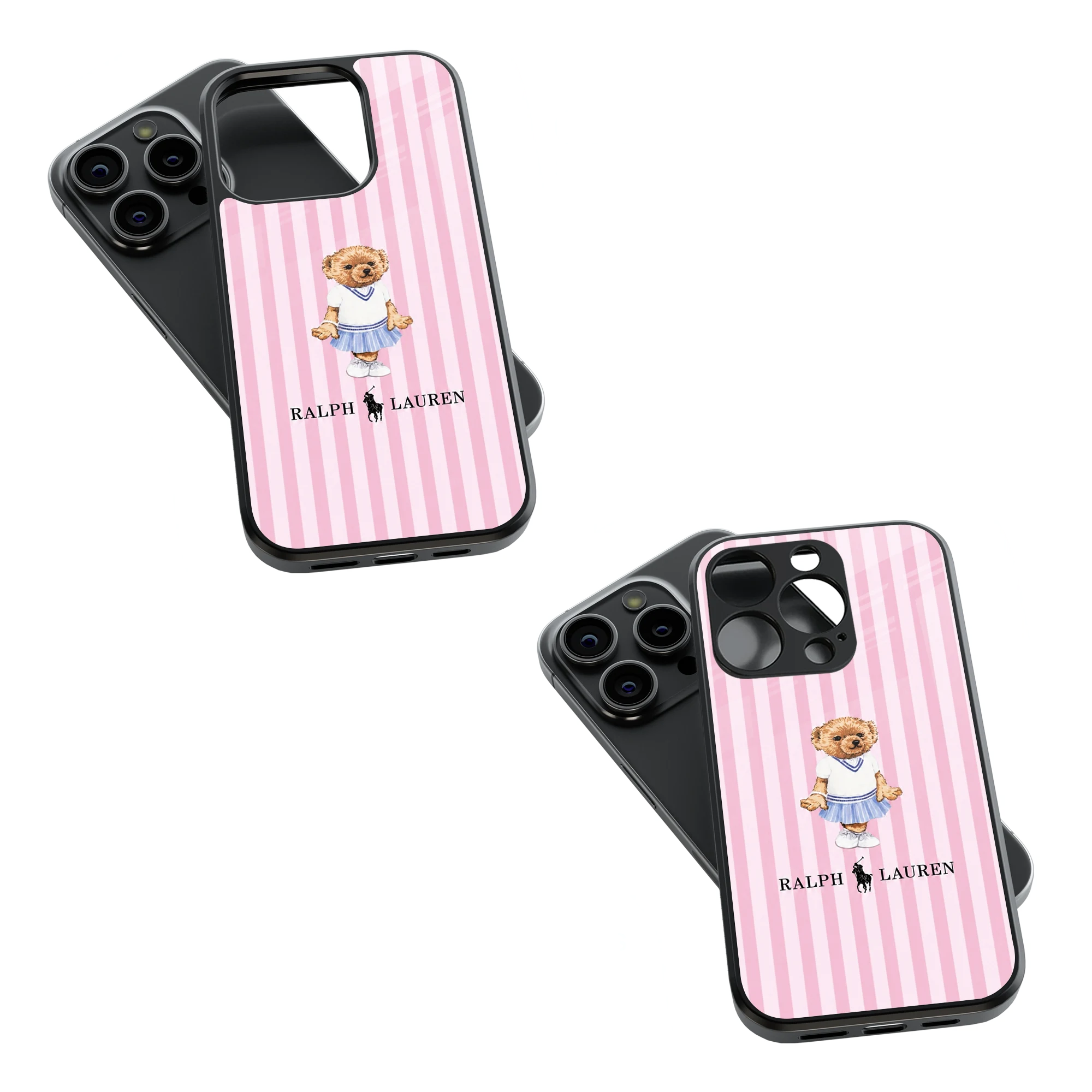 Trendy Glass Back Mobile Case for iPhone, Samsung, Redmi, OnePlus, Google Pixel, Motorola