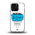 social extrovert back phone cover | glass case for iphone 13 pro
