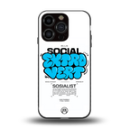 social extrovert back phone cover | glass case for iphone 13 pro