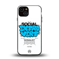 social extrovert back phone cover | glass case for iphone 13