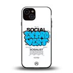 social extrovert back phone cover | glass case for iphone 13